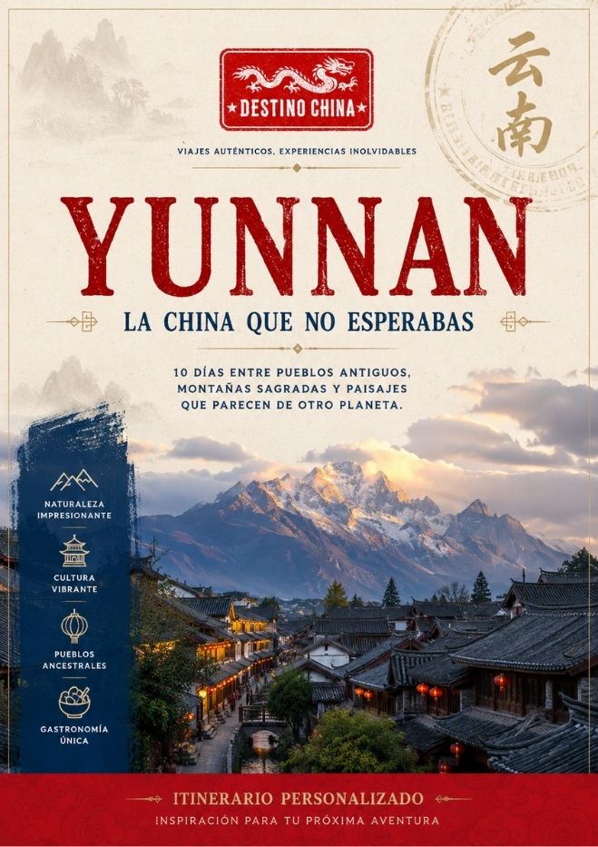 Flayer de itinerarios China